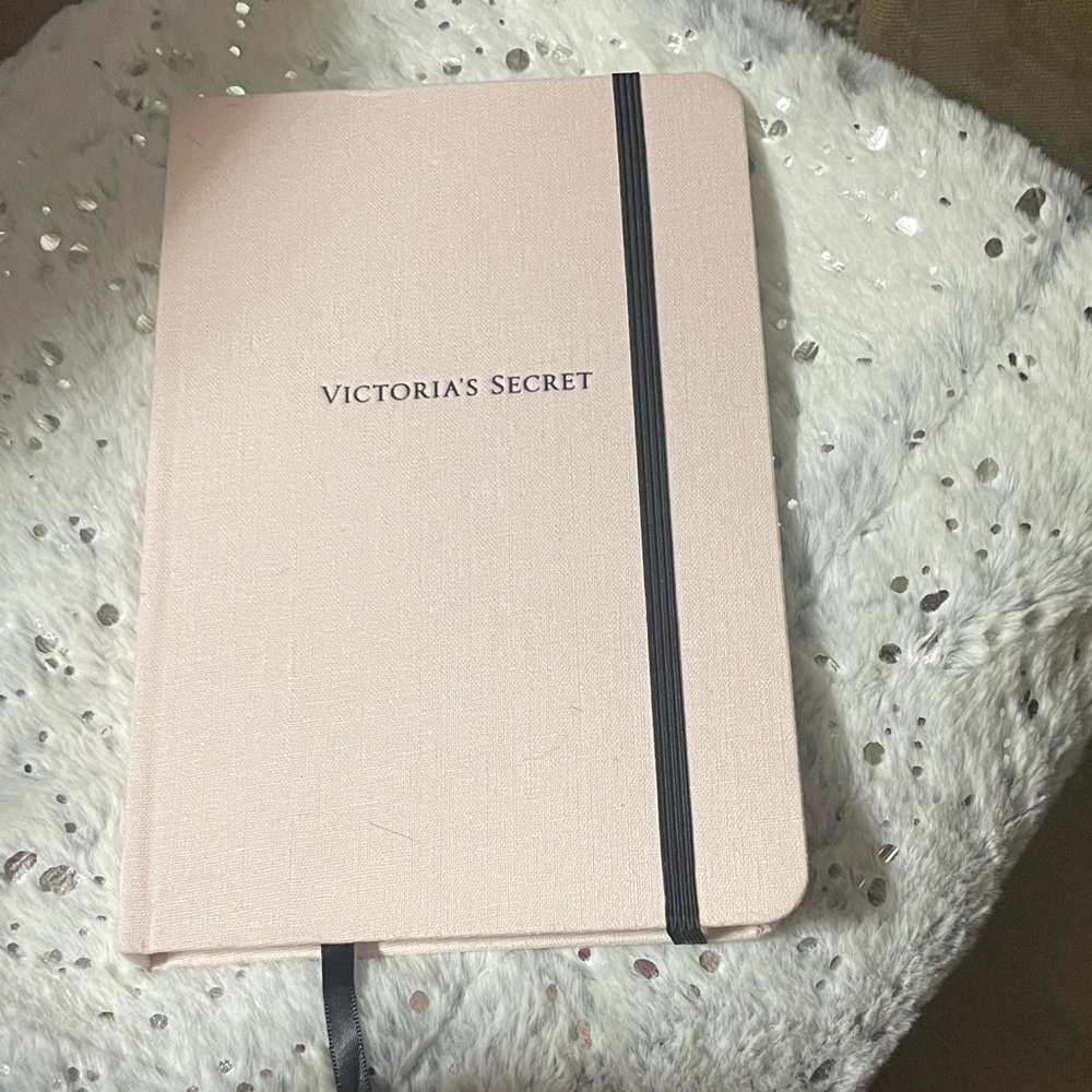Victoria's Secret Blush Pink Journal with Black Band brand new